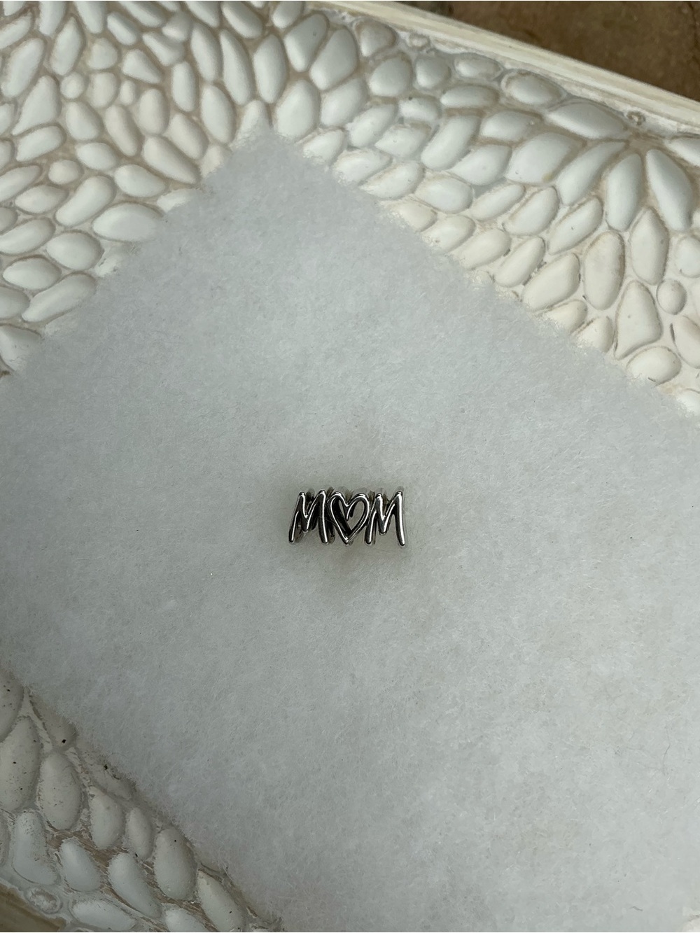 Pandora Authentic MOM Letters Charm s925 Sterling Silver Mothers Day